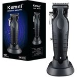ماشین اصلاح کیمی مدل KM-2296 با تیغه کربن استیل و ضد آب