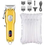 ماشین اصلاح موی سر و صورت تریمر وی جی آر مدل V-652، با طراحی ارگونومیک، دارای اهرم تنظیم و صفحه نمایشگر، منبع انرژی باتری قابل شارژ، اندازه اصلاح 3 تا 12 میلی‌متر، جنس تیغه استیل پیشرفته، مدت زمان شارژ 120 دقیقه و مدت زمان استفاده پس از شارژ 120 دقیقه - Image 4